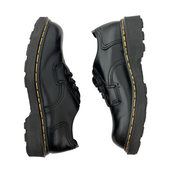 Dr. Martens VTG Leather Chunky heel Shoes Y2K Black Sz 7 retro eclectic grandpa - Picture 7 of 12